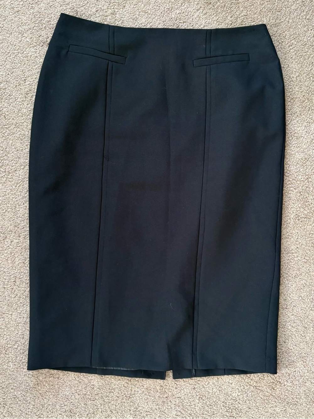 Atmosphere Black Solid Lined Knee Length Pencil Skirt Women’s Regular Size 10
